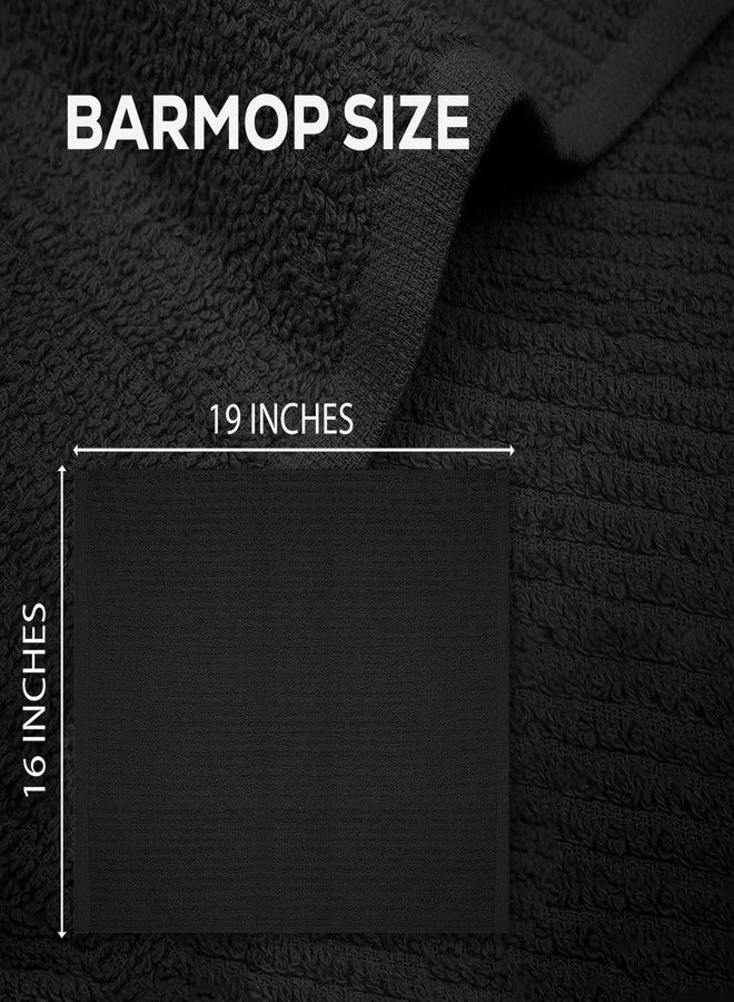 ZUPERIA Bar Mop Kitchen Towels - Pack of 12 (16" x19”) 100% Ring Spun Cotton - Dish Washcloths for Superb Cleaning and Less Lint - Highly Absorbent Dish Cloths and Dish Towels for Everyday use (Grey) - Image 4